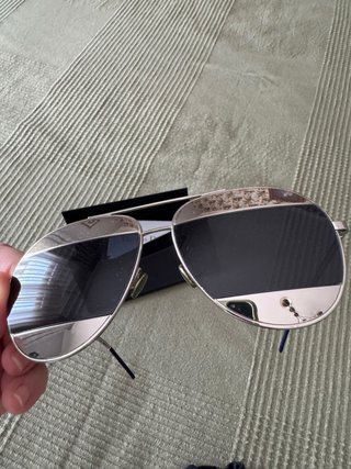 Gafas Dior Split Aviador Azul y Plata