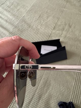 Gafas Dior Split Aviador Azul y Plata