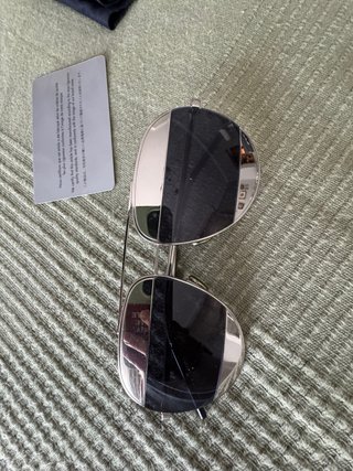 Gafas Dior Split Aviador Azul y Plata