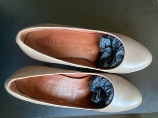 Zapatos Tacón Desireé Piel Talla 38 Beige/Marrón
