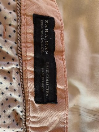 Pantalón chino rosa hombre