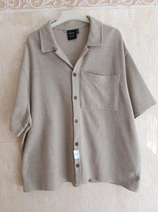Blusa Lefties Manga Corta Beige XL amplia como XXL