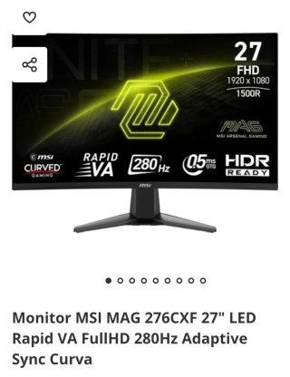 PC Gaming MSI GeForce RTX + Monitor