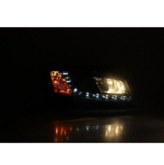 Faros delanteros LED para Fiat Stilo Black