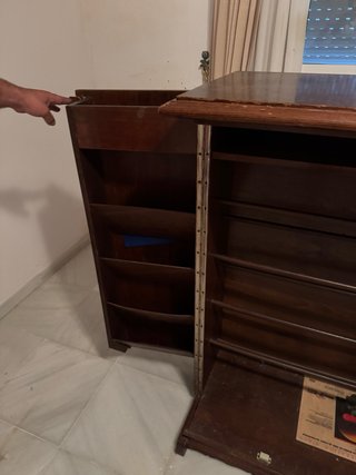 Zapatero vintage de madera