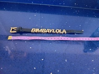 Pulsera Bimba y Lola Piel Negra y Dorada