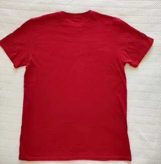 T-shirt donna rossa con scritta