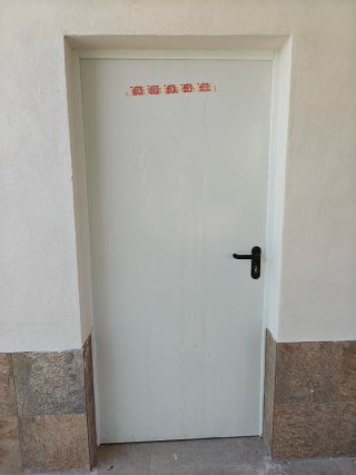 Puerta contraincendios blanca 1m.