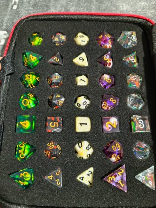 Estuche dados coleccionista