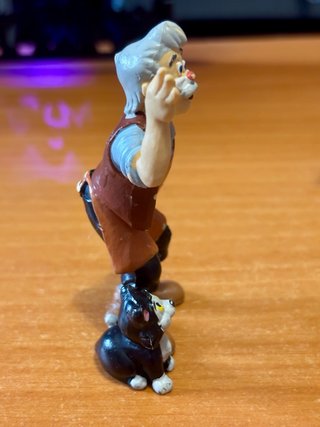 Figura Geppetto y Fígaro DISNEY Bullyland 1996 PVC