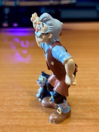 Figura Geppetto y Fígaro DISNEY Bullyland 1996 PVC
