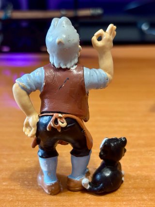 Figura Geppetto y Fígaro DISNEY Bullyland 1996 PVC