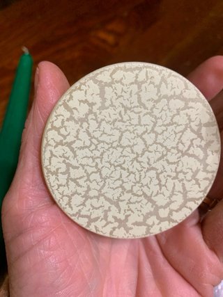 Portacandela vintage in ceramica effetto marmo