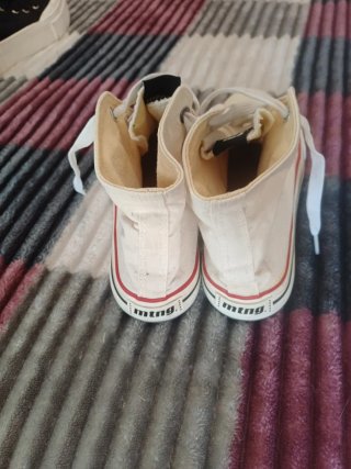 Zapatillas MTNG Mujer Blancas y Rojas