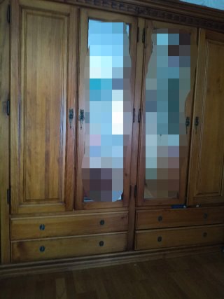 Armario ropero madera maciza gran capacidad