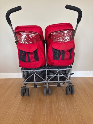 Maclaren Twin Triumph Silla Gemelar Roja