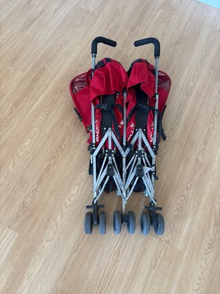 Maclaren Twin Triumph Silla Gemelar Roja