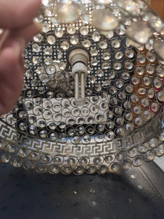 Lámpara colgante cristal estilo Versace