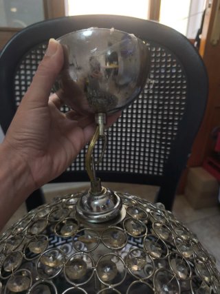 Lámpara colgante cristal estilo Versace