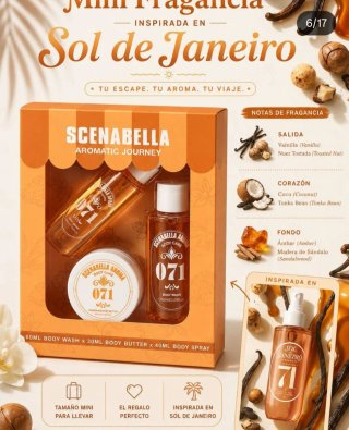 Pack Mini Fragancia Sol de Janeiro SCENABELLA