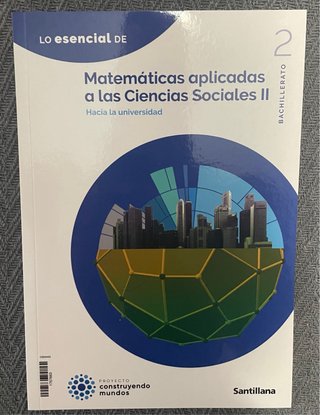 Libro 2º Bachillerato Matemáticas CCSS Santillana