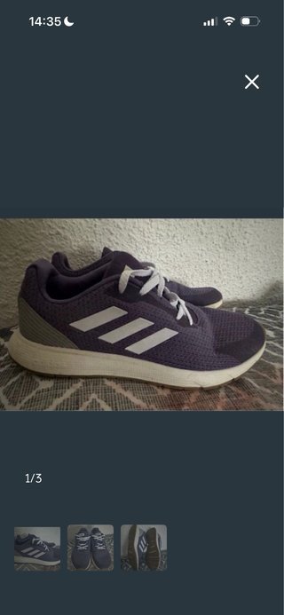 Zapatillas Adidas Azul y Blanco