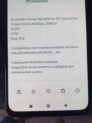 Llantas BMW 20 pulgadas nunca usadas