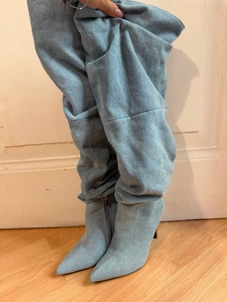 Botas de tacón alto jean