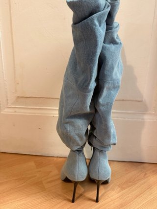 Botas de tacón alto jean