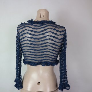ANAIS PARIS CROP TOP COPRISPALLE PIZZO S USATO