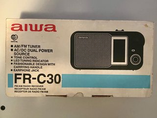 AIWA FR-C30 Radio Portátil AM/FM Vintage Nueva.