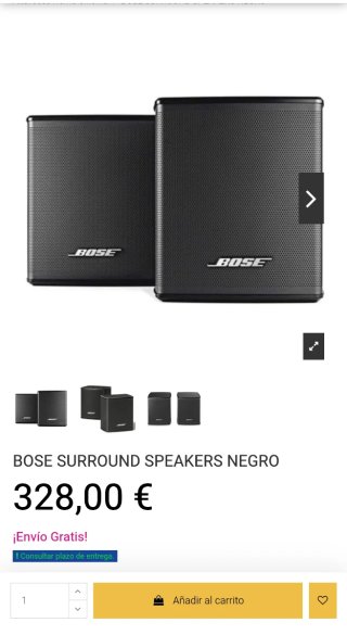 Altavoces Bose Surround Negro