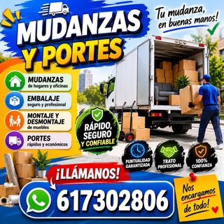 Mudanzas y portes en Manresa 617302806