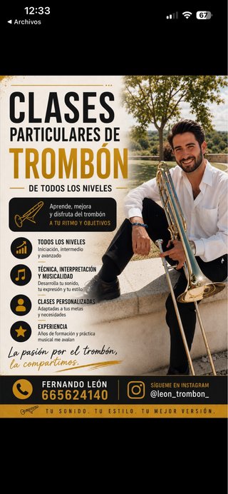 Clases de Trombón para todos los niveles