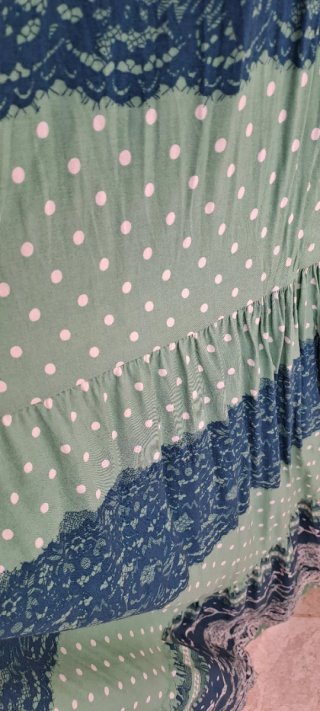 Vestido Romería/Verano Azul y Verde