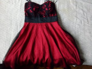 Vestido ITALIA fiesta RASO, GASA, ENCAJE M Chollo!