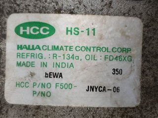 COMPRESOR AIRE ACONDICIONADO TATA TATA INDICA 2002-0