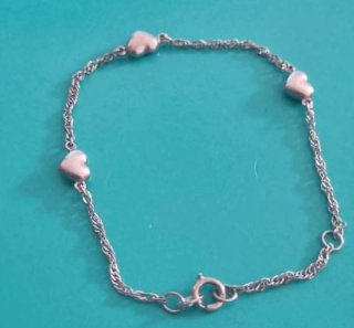 Pulsera Vidal&Vidal Corazones Plata