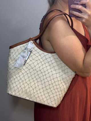Bolso Paco Martinez Beige y Marrón.