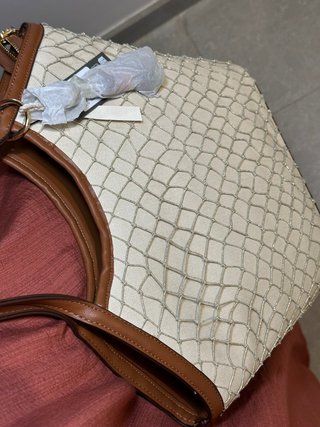 Bolso Paco Martinez Beige y Marrón.