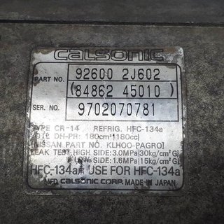 COMPRESOR AIRE ACONDICIONADO NISSAN NISSAN PRIMERA BERLINA (P11) 1999-2002