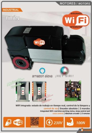 Motor Puerta Seccional WiFi Alexa Siri