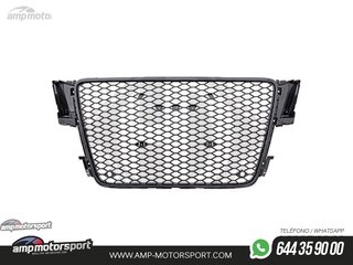 PARRILLA DELANTERA NEGRO BRILLO LOOK RS5 PARA AUDI A5 2007-2011