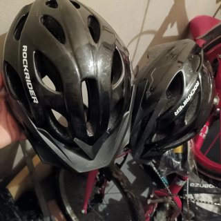 Casco Bicicleta Rockrider Negro