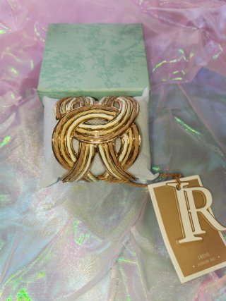 Brazalete Irene Oro y Marrón