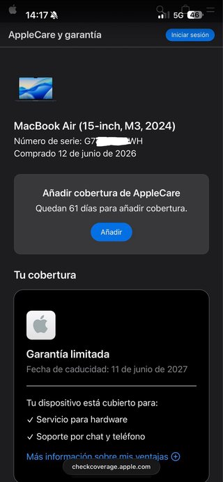 Apple MacBook Air 15.3” M3 24GB 512GB - Medianoche