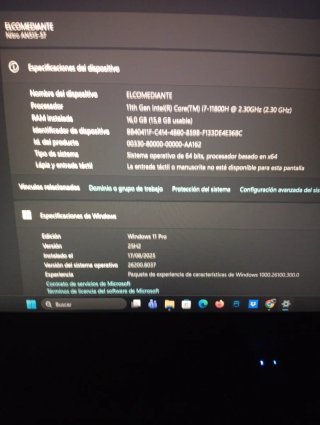 Portátil Gaming Acer Nitro i7 16GB RAM