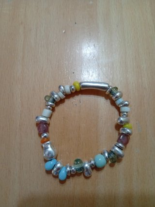 Pulsera Uno de 50 Plata Multicolor Calavera
