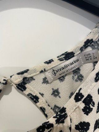 Vestido largo estampado Stradivarius Talla L