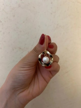 Orecchini donna vintage oro e perla